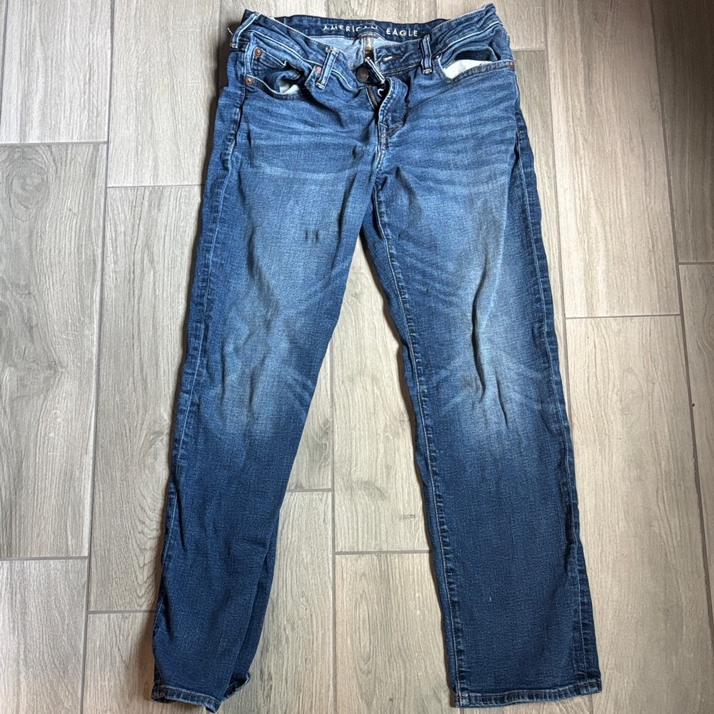 American Eagle Outfitters Men's Classic Blue Straight Jeans